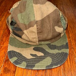 Vintage Green Army Camo Baseball Cap